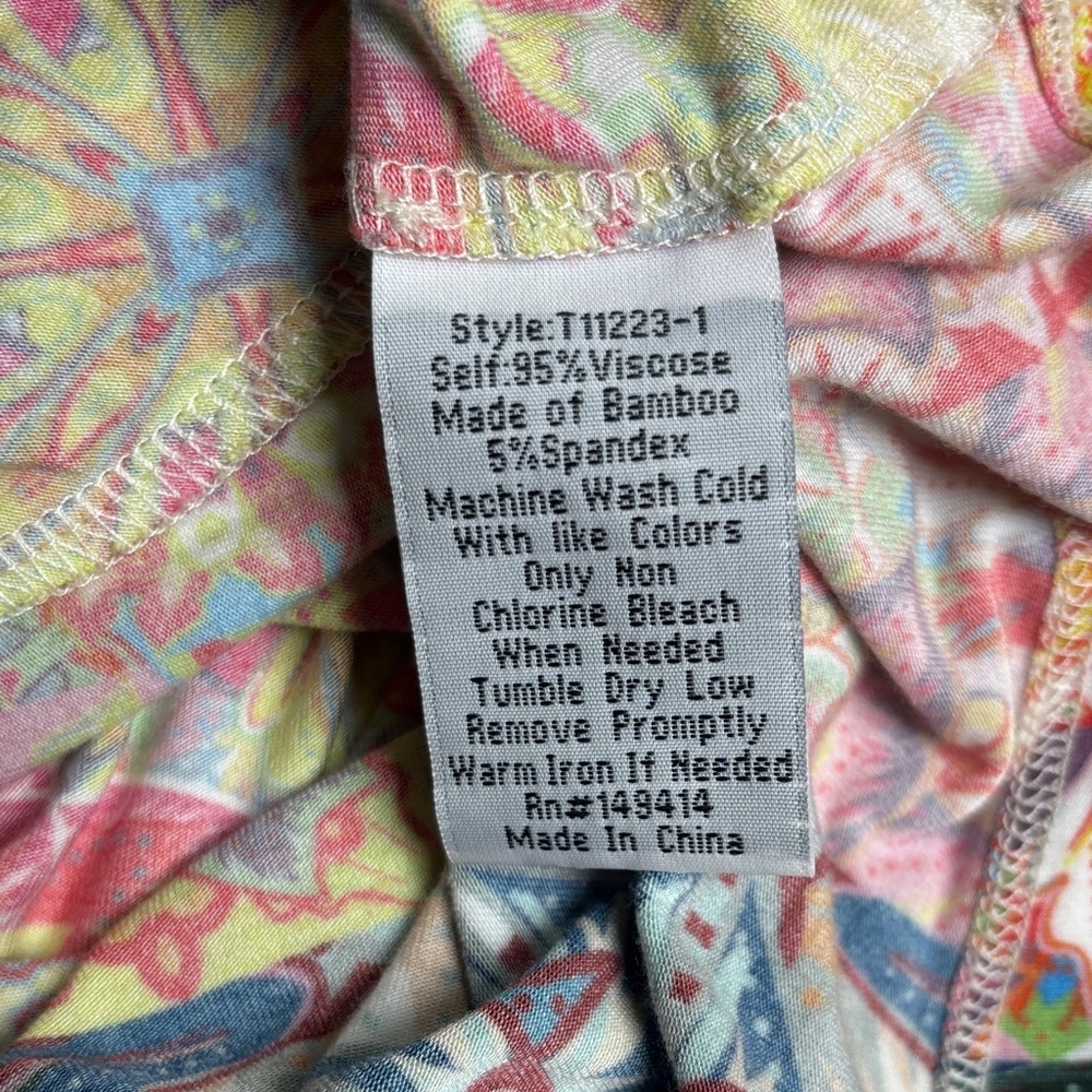 Johnny Was THE JANIE FAVORITE SHORT SLEEVE CREW NECK SWING TEE - Picture 6 of 6